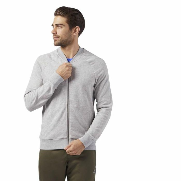 Chaqueta Deportiva para Hombre Reebok Bomber Retro Gris S 6