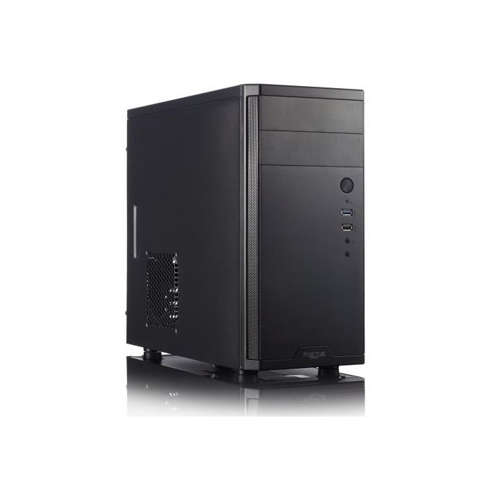 Fractal Design CORE 1100 Mini Tower PC Negro - FD-CA-CORE-1100-BL - Compatible con micro ATX/Mini-ITX, Ventilador 120mm 20