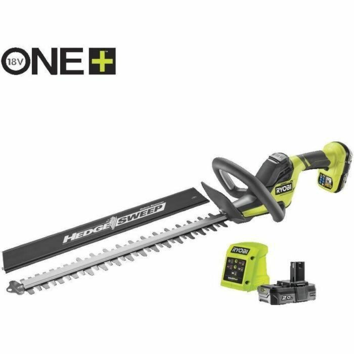 Ryobi RYO4892210203267 Cortasetos LINEA 18V, Cuchillas 50 cm, Distancia 24 mm, Batería Litio+ 18V 2.0Ah y Cargador