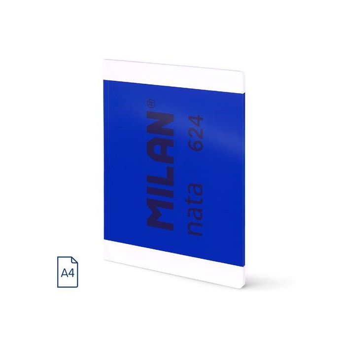 Libreta Milan Nata 624 Since 1918 A4 48H Liso 95G Azul (Set de 3)