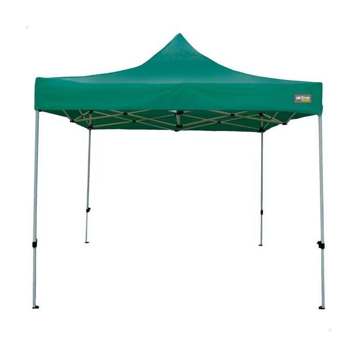 Cenador plegable verde altura ajustable 300x300x220 cm Cenador plegable verde altura ajustable 300x300x220 cm
