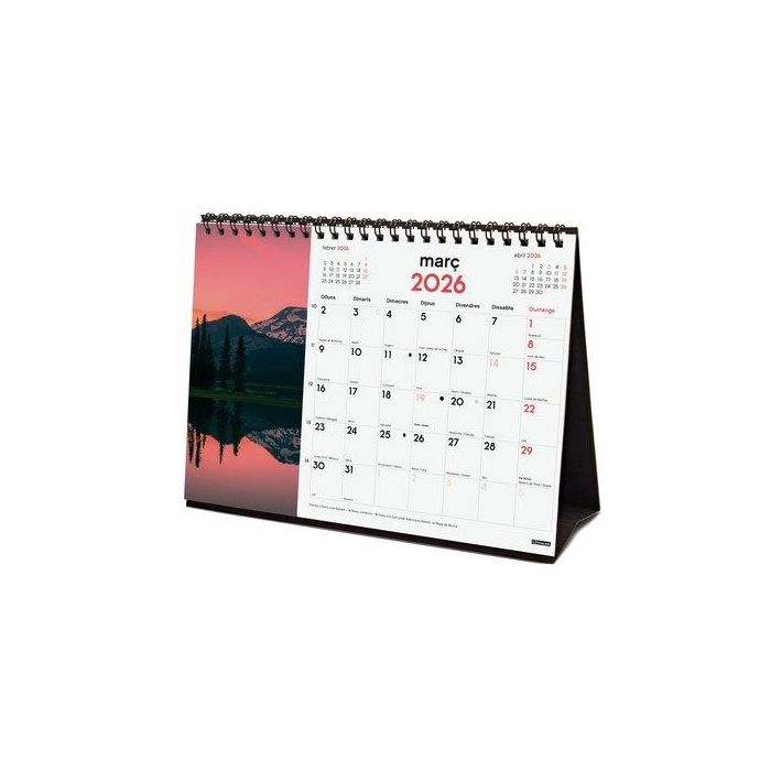 Calendari (2026) Catalan Finocam Sobretaula Imatges Mensual Per Escriure S 210X150 Vespades Magics