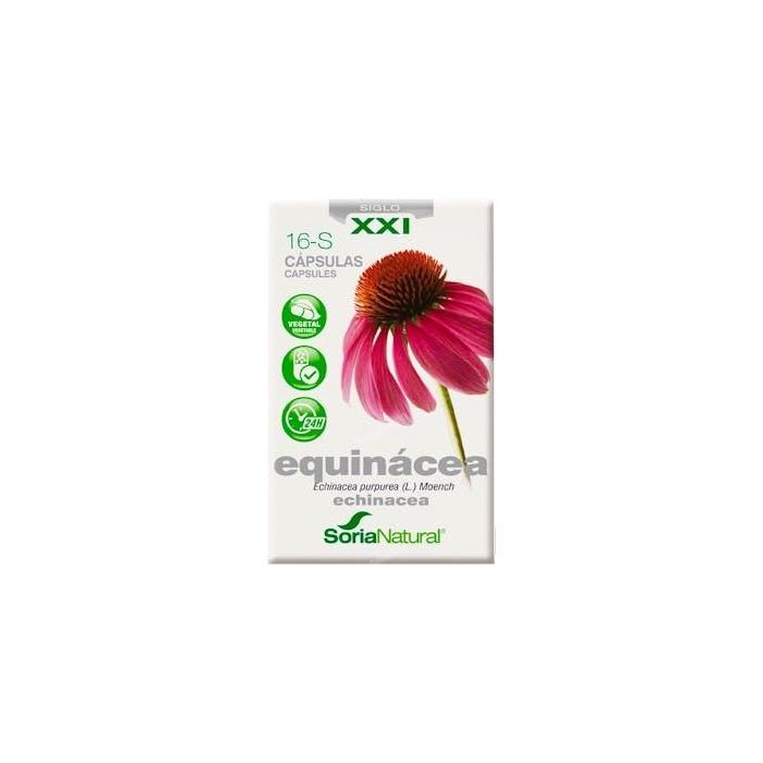 SORIA NATURAL 16 Echinacea XXI. Cápsulas para el Sistema Inmunitario, Alta Absorción. 30 Cápsulas