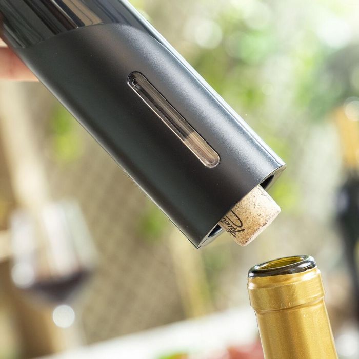 Pack Sacacorchos Eléctrico para Botellas de Vino y Tapón Dispensador Aireador de Vino 2 en 1 InnovaGoods 5
