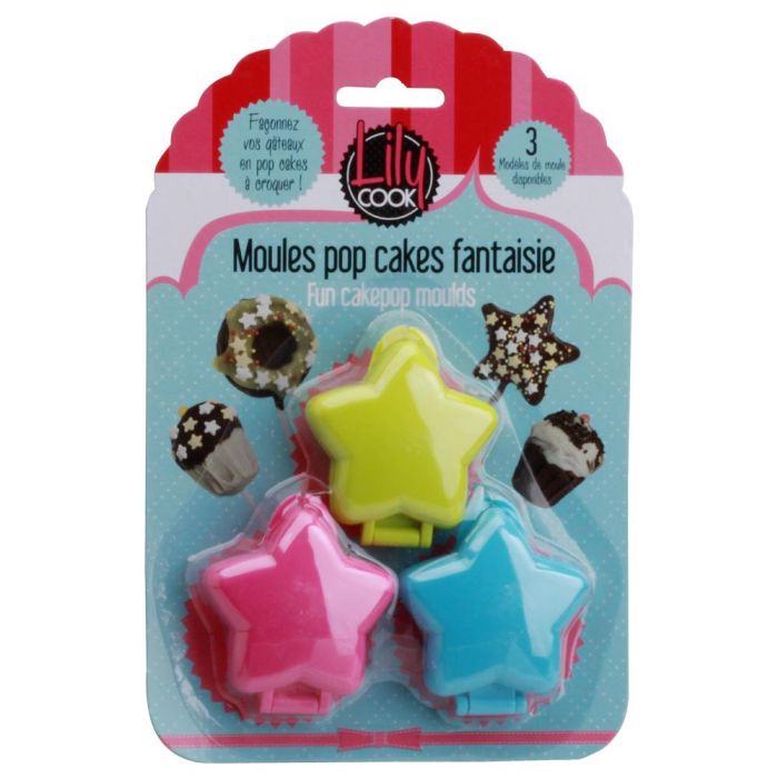 Juego De 3 Moldes Popcake/ Pirulet Lily Cook 4