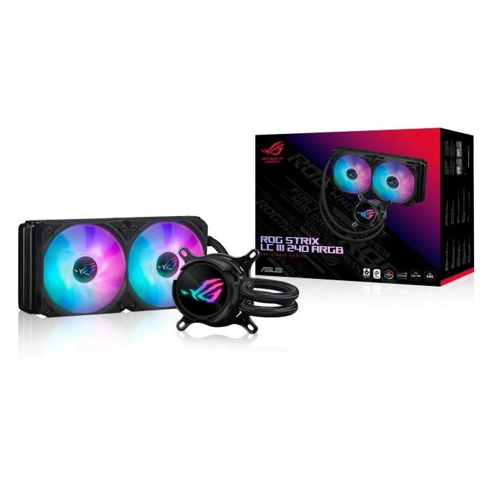 ASUS ROG Strix LC III 240 ARGB Kit de Refrigeración Líquida para CPU 2x 12cm Negro 6 ASUS ROG Strix LC III 240 ARGB Kit de Refrigeración Líquida para CPU 2x 12cm Negro 6