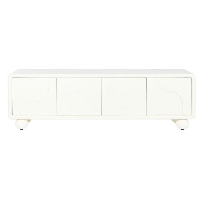 Mueble de TV DKD Home Decor Blanco Madera MDF 160 x 37 x 50 cm 2