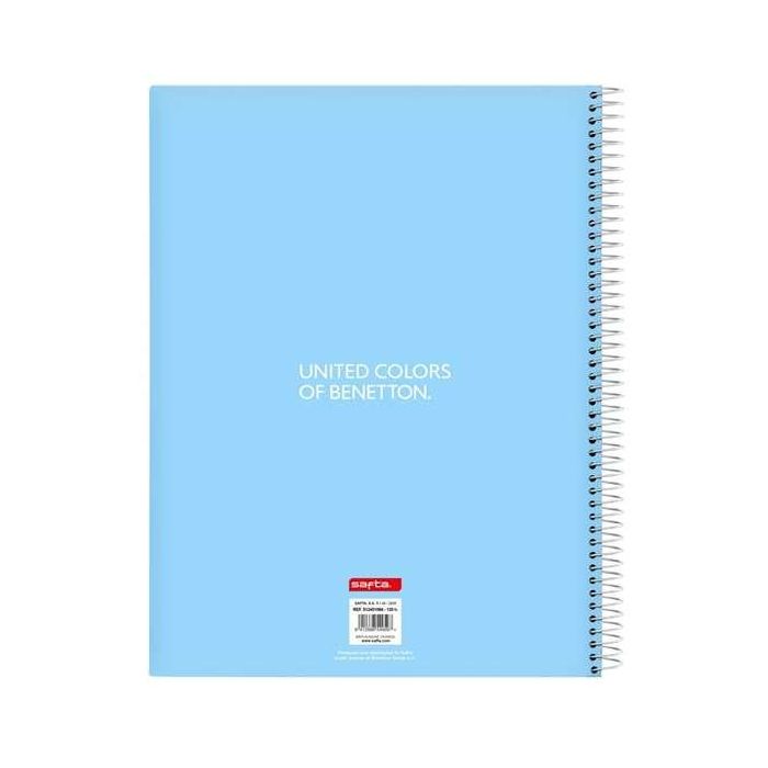 Libreta Benetton Spring Azul cielo A4 120 Hojas 1