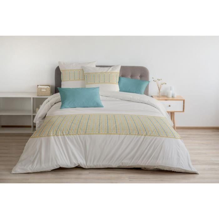 HOME LINGE PASSION Juego Nórdico Nat - 3 Piezas - 260 x 240 - 100% Algodón 57 Hilos - Miel HOME LINGE PASSION Juego Nórdico Nat - 3 Piezas - 260 x 240 - 100% Algodón 57 Hilos - Miel