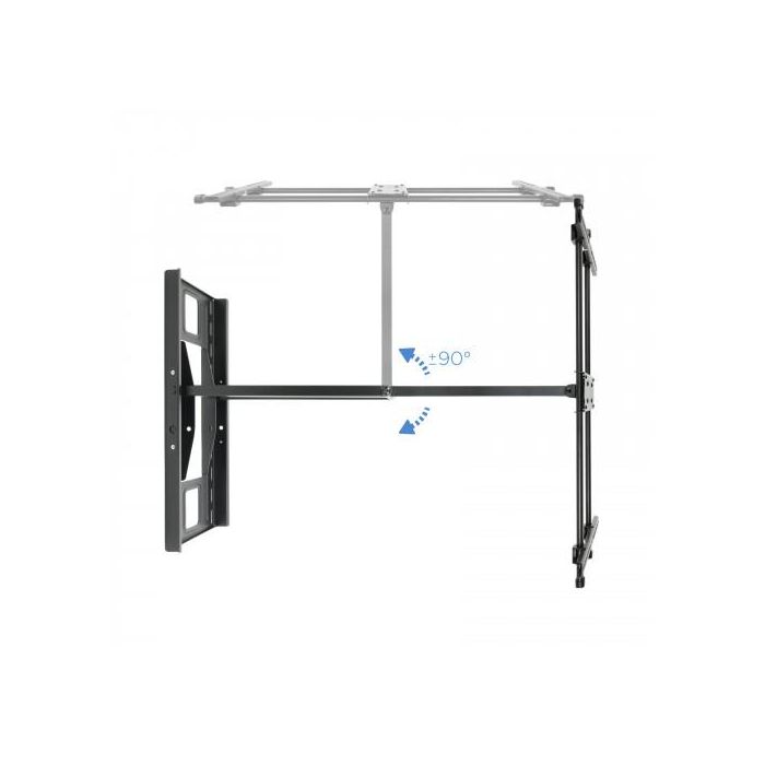 TooQ LP4380XL-B Soporte de Pared Orientable Inclinable para TV 43-80 pulgadas 50kg VESA 200x200 a 800x400 Negro 2