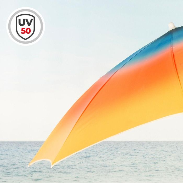 Sombrilla de playa Aktive Multicolor 180 x 195 x 180 cm (6 Unidades) 4