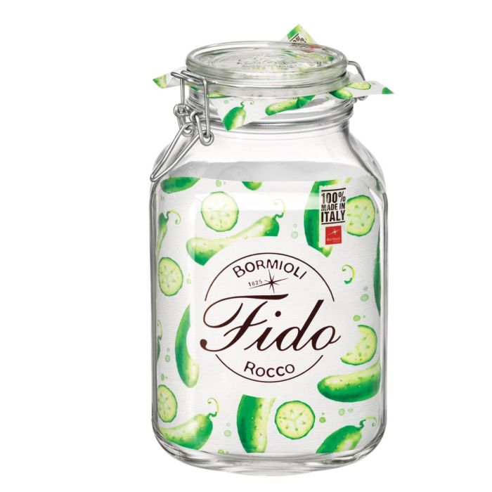 Bormioli Rocco Tarro Conserva Vidrio Fido 3 L (6 Unidades) Bicolor Hermético Italiano 2
