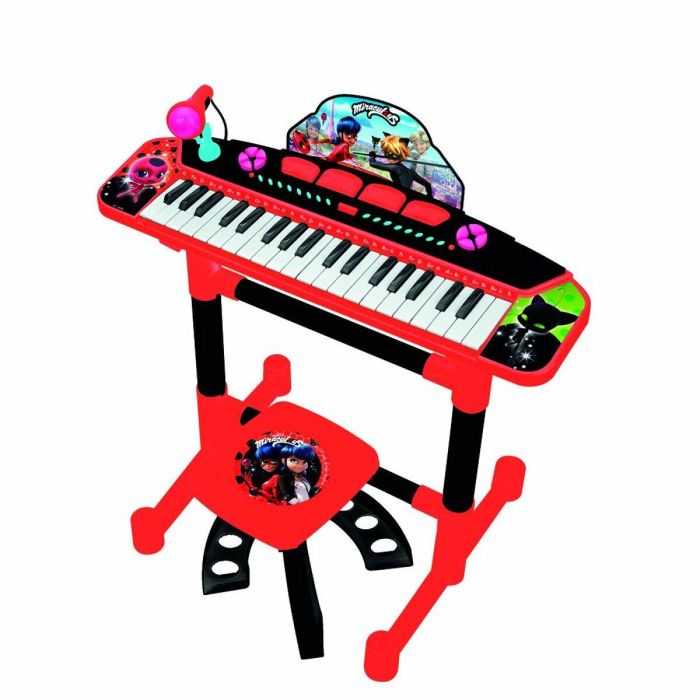 Reig Órgano Musical Infantil con Micrófono y Banqueta Lady Bug, Sonidos, Pilas Incluidas, Edad +3 Años, 18.3x17.5x6.5 cm Reig Órgano Musical Infantil con Micrófono y Banqueta Lady Bug, Sonidos, Pilas Incluidas, Edad +3 Años, 18.3x17.5x6.5 cm