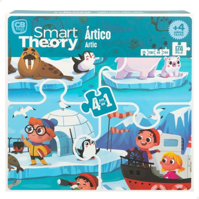 Puzzle Infantil Colorbaby Artic 4 en 1 174 Piezas 136 x 34 cm (6 Unidades) 6