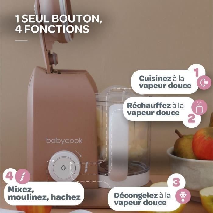 BEABA EXCLUSIVE, Babycook solo, robot bebé 4 en 1, cocina-batidora, Pralin 3 BEABA EXCLUSIVE, Babycook solo, robot bebé 4 en 1, cocina-batidora, Pralin 3