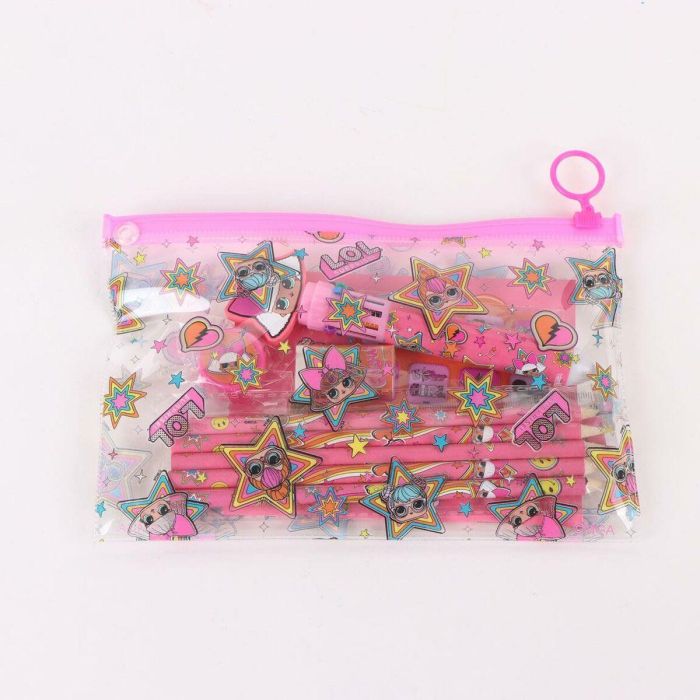 Cerdá Set Papelería Escolar Eva Lol PINK, para Niños de 3+ Años, Incluye Material Básico, 22x14x0.5 cm 2