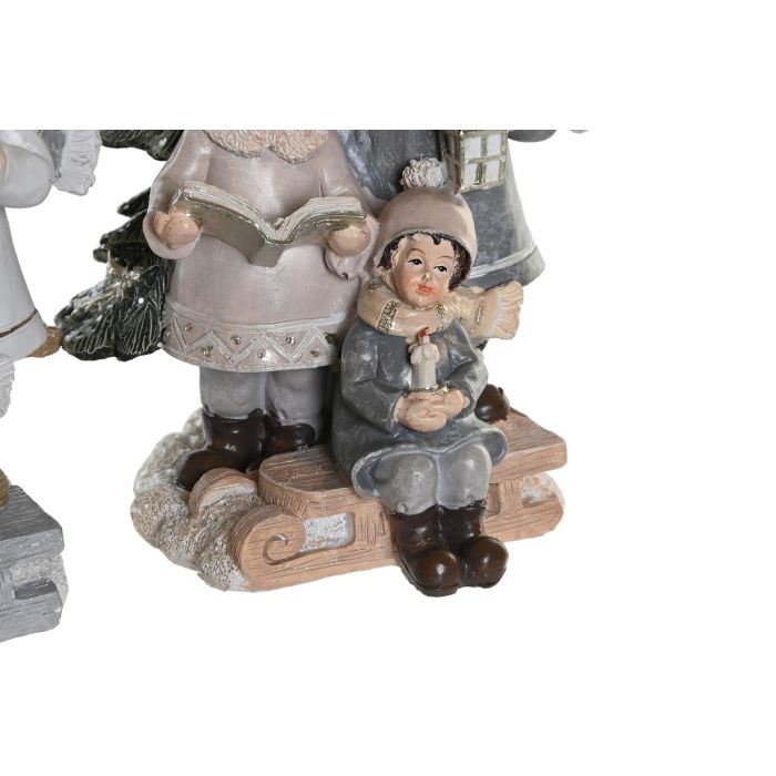 DKD Home Decor Figura de Navidad Moderna de Resina, Diseño Infantil, Multicolor, 11.5x21x11.5 cm (Pack de 2) 2 DKD Home Decor Figura de Navidad Moderna de Resina, Diseño Infantil, Multicolor, 11.5x21x11.5 cm (Pack de 2) 2