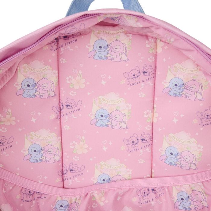 Mochila nylon Stitch & Angel Stitch Disney Loungefly 43cm 3