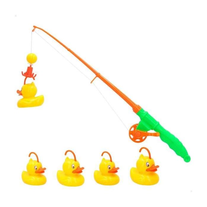 Juego de pesca aqua world con caña y 5 patitos en blister 1 Juego de pesca aqua world con caña y 5 patitos en blister 1