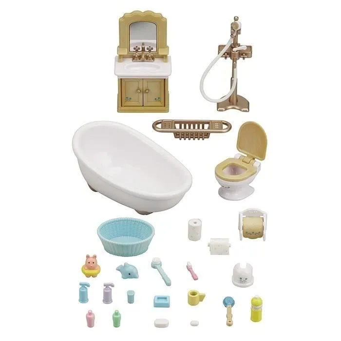 Sylvanian Families 5286 Baño Set con todo lo necesario para amueblar el baño 5 Sylvanian Families 5286 Baño Set con todo lo necesario para amueblar el baño 5