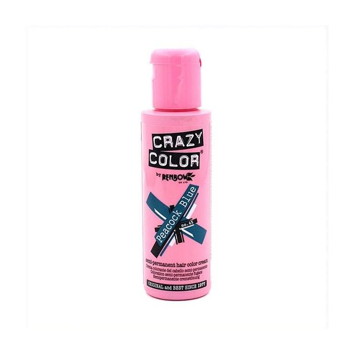 Crazy Color Tinte Semipermanente Fantasía #45 Prackoc Blue Sin Oxidantes - 10-12 Lavados