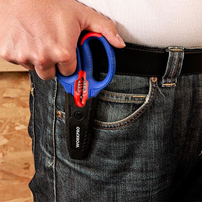 Tijeras de Electricista Workpro 16,7 x 8 x 2,8 cm 3 en 1 6