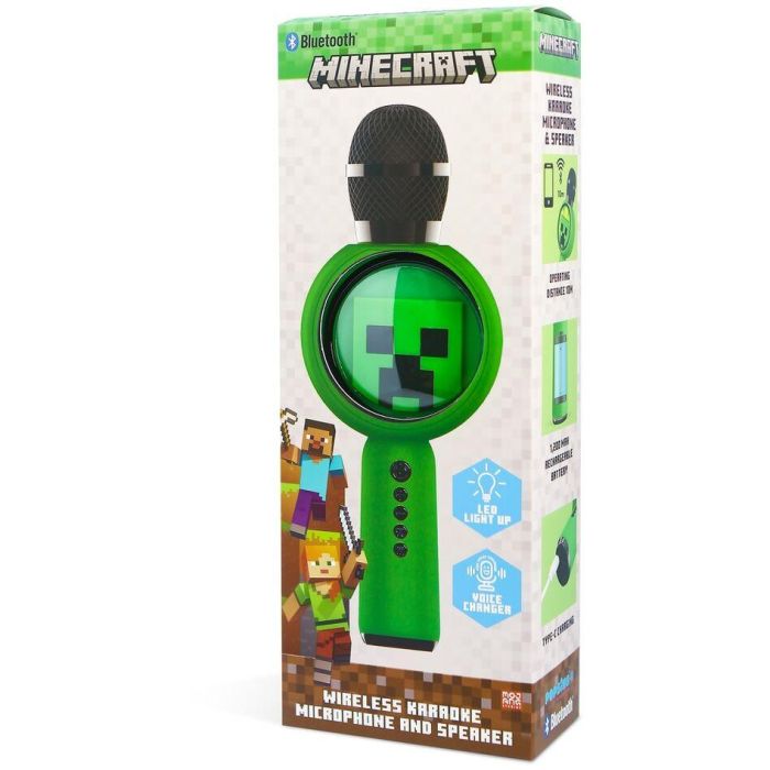 Microfono altavoz LED Minecraft 10