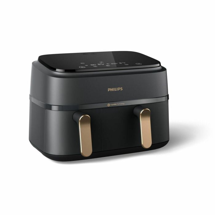 Freidora sin aceite - PHILIPS - NA352/04 - 9L - Doble cesta - Pantalla táctil + Accesorios - Negra 2 Freidora sin aceite - PHILIPS - NA352/04 - 9L - Doble cesta - Pantalla táctil + Accesorios - Negra 2