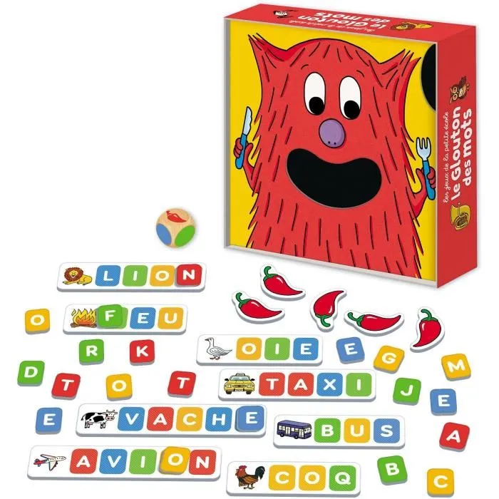 Nathan NAT1740159983513 El Glotón de las Palabras - Juego de mesa - A partir de 4 años 1