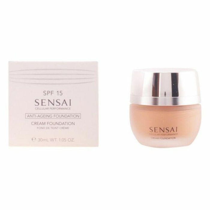 Sensai Base de Maquillaje en Crema #CF22 Beige Natural 30 ml – Antiedad, SPF 15, Unifica el Tono, Disimula Manchas 5