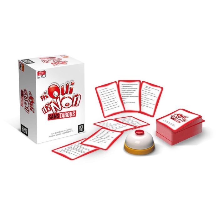 Megableu Ni Oui Ni Non Sans Tabous - Juego de mesa para adultos +18, preguntas traviesas para fiestas Megableu Ni Oui Ni Non Sans Tabous - Juego de mesa para adultos +18, preguntas traviesas para fiestas