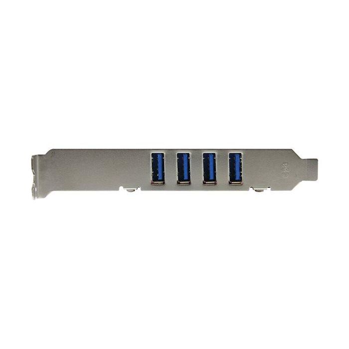 StarTech.com Tarjeta PCI Express USB 3.0 SuperSpeed 4 Puertos Tipo A 5Gbps con Alimentación SATA LP4 y Perfil Bajo 4 StarTech.com Tarjeta PCI Express USB 3.0 SuperSpeed 4 Puertos Tipo A 5Gbps con Alimentación SATA LP4 y Perfil Bajo 4