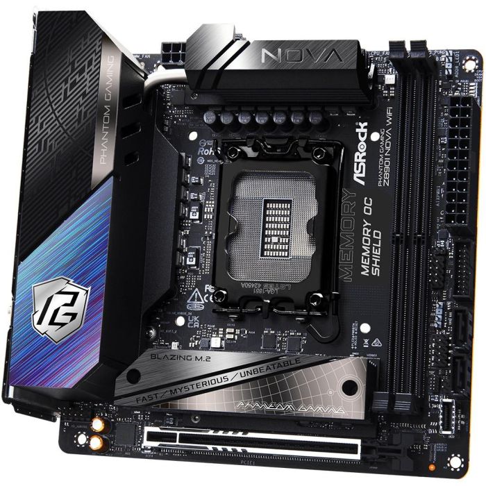 ASRock Z890I NOVA WiFi Placa Base Mini ITX Intel Z890 Socket LGA 1851 DDR5 WiFi 7 Ethernet 5Gb 4
