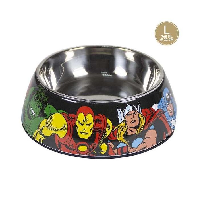 Marvel T4L:L Comedero para Perro con Diseño Temático Marvel, Talla Grande L, Color Rojo 1 Marvel T4L:L Comedero para Perro con Diseño Temático Marvel, Talla Grande L, Color Rojo 1