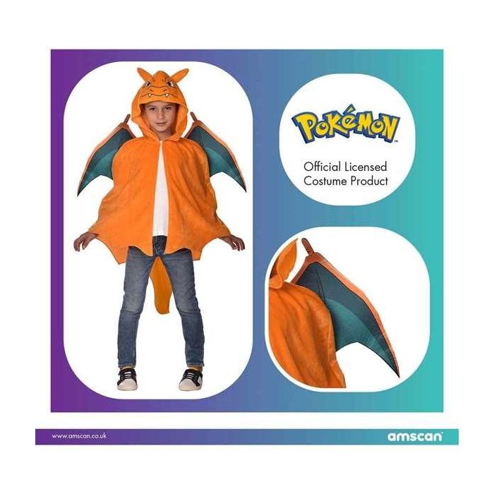 Disfraz charizard cape 8-12 años unisex 5 Disfraz charizard cape 8-12 años unisex 5