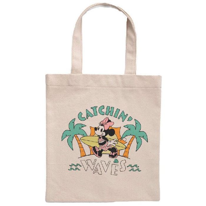 SUNCITY Bolsa Shopping Disney Minnie Mouse Catchin' Waves de Algodón 41x37cm