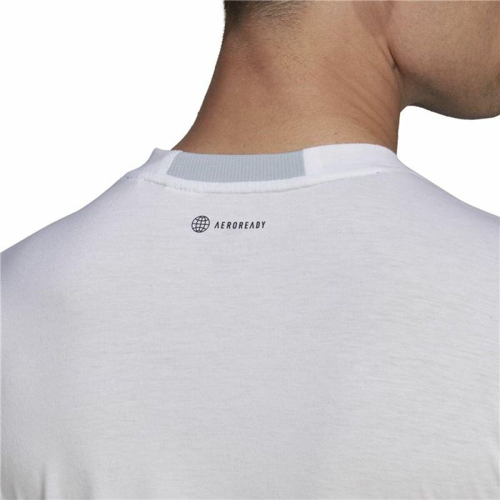 Camiseta de Manga Corta Hombre Adidas D4T Blanco 2 Camiseta de Manga Corta Hombre Adidas D4T Blanco 2