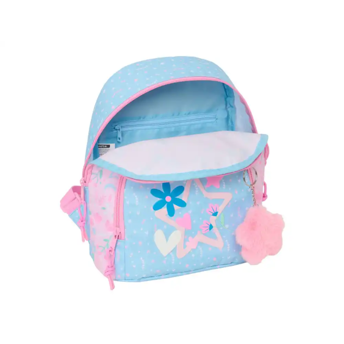 Mochila BlackFit8 Smile Rosa Azul claro 25 x 30 x 13 cm Mini 3