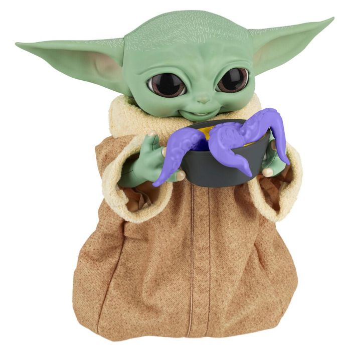 Hasbro Galactic Snackin Grogu Figura Interactiva Baby Yoda The Child Mandalorian Star Wars 23cm Sonidos y Movimientos +4 Años 5 Hasbro Galactic Snackin Grogu Figura Interactiva Baby Yoda The Child Mandalorian Star Wars 23cm Sonidos y Movimientos +4 Años 5
