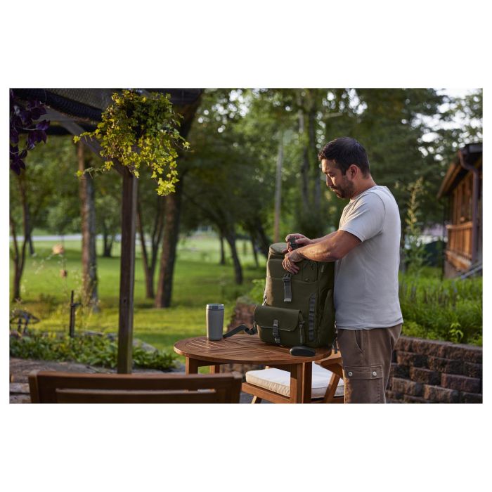 HP Mochila Modular para Portátil 9J4C1AA de 15.6 Pulgadas Verde Gris Resistente al Agua