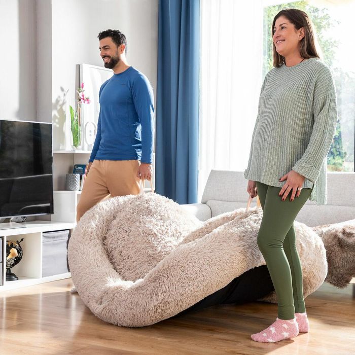 Cama de Perro para Humanos | Human Dog Bed XXL InnovaGoods Beige 11