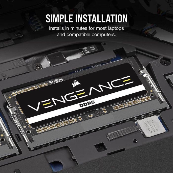 CORSAIR CMSX32GX5M1A5600C48 Vengeance DDR5 SODIMM 32GB (1x32GB) 5600MT/s CL48 Memoria RAM 6 CORSAIR CMSX32GX5M1A5600C48 Vengeance DDR5 SODIMM 32GB (1x32GB) 5600MT/s CL48 Memoria RAM 6