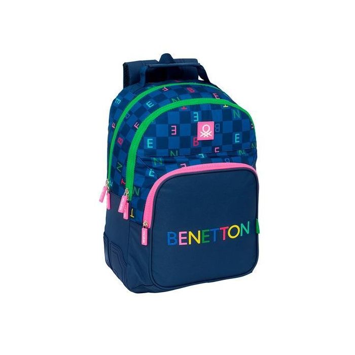 Safta Mochila Doble 20 L Adaptable Carro Benetton "Damero"