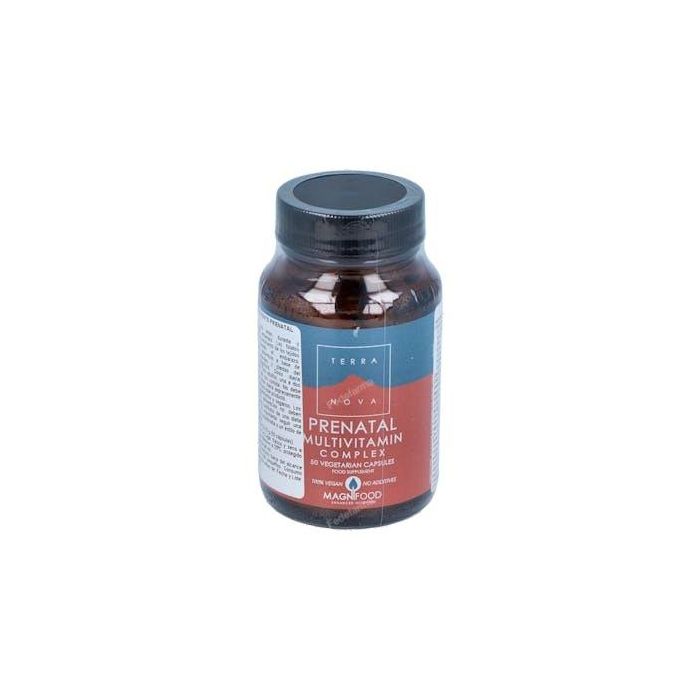 TERRANOVA Multinutriente Prenatal 50 Vcap. Vitaminas y Minerales para el embarazo apto para veganos