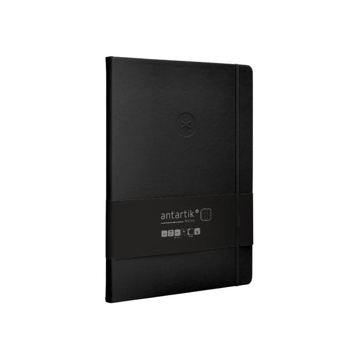 Cuaderno Con Gomilla Antartik Notes Tapa Dura A4 Hojas Puntos Negro 100 Hojas 80 gr Fsc 4