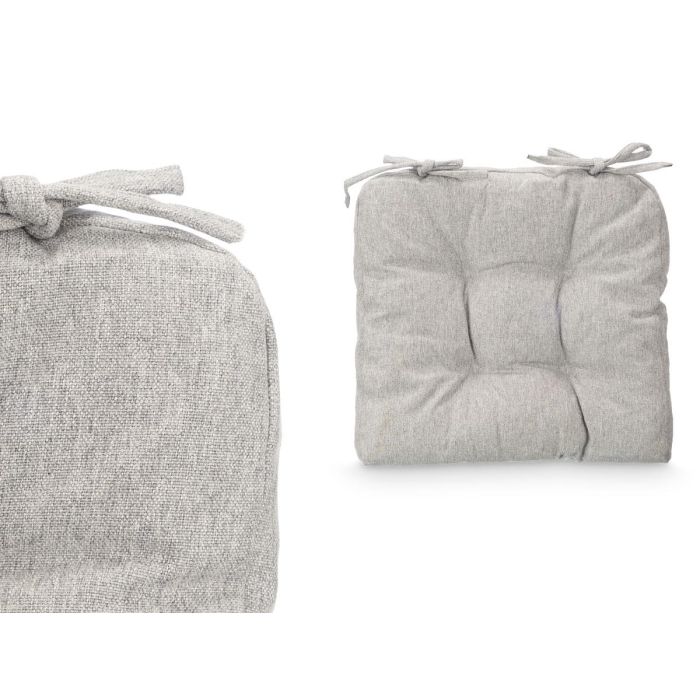 Set 2 Cojines Silla Gris Claro 40X40Cm Giftdecor (6 Unidades) 3 Set 2 Cojines Silla Gris Claro 40X40Cm Giftdecor (6 Unidades) 3