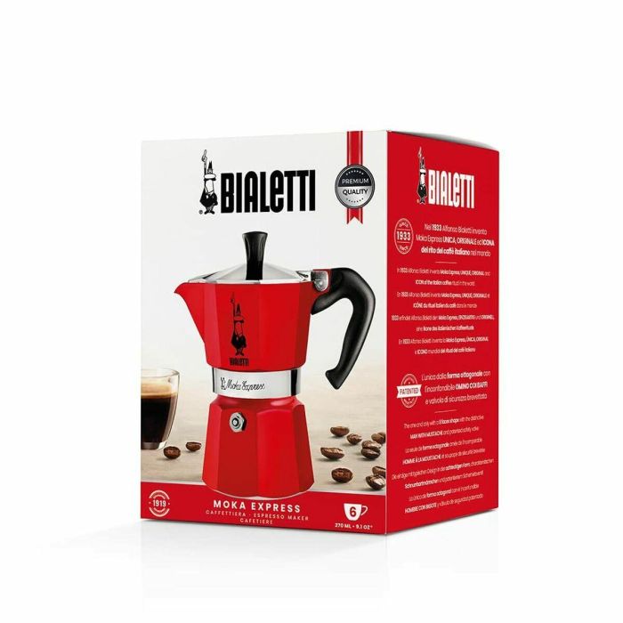 Cafetera Italiana Bialetti 0004943/NP Rojo 6 Tazas 3