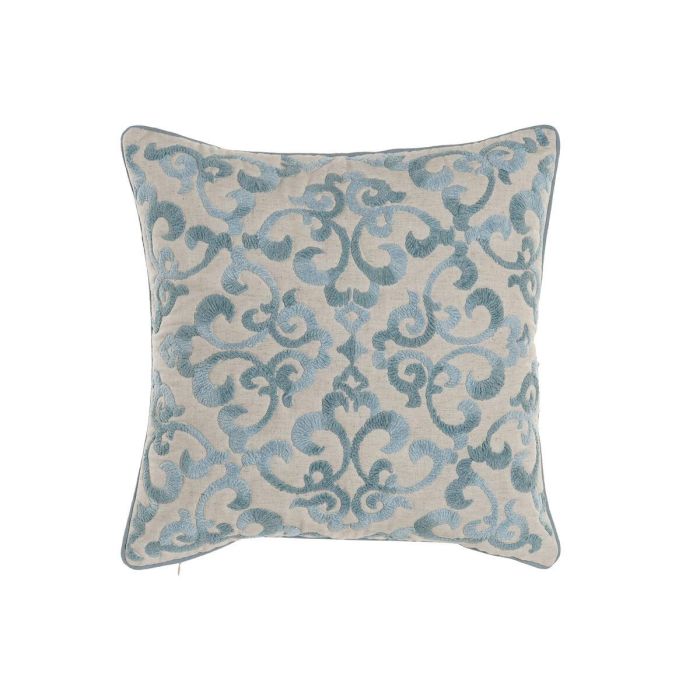 Funda Cojin Tradicional DKD Home Decor Azul 1 x 50 x 50 cm Funda Cojin Tradicional DKD Home Decor Azul 1 x 50 x 50 cm