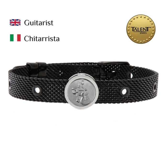 Pulsera Unisex Guitarist Talent Jewels TJA-4-03-03-2-235 Negro 1 Pulsera Unisex Guitarist Talent Jewels TJA-4-03-03-2-235 Negro 1