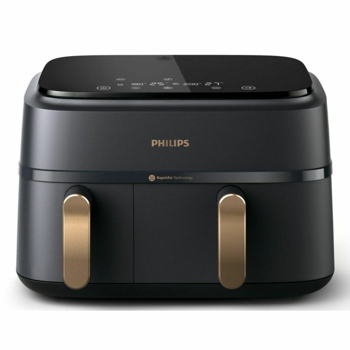 Philips NA352/04 Freidora sin aceite 9L Doble cesta Pantalla táctil + Accesorios Negra 3 Philips NA352/04 Freidora sin aceite 9L Doble cesta Pantalla táctil + Accesorios Negra 3